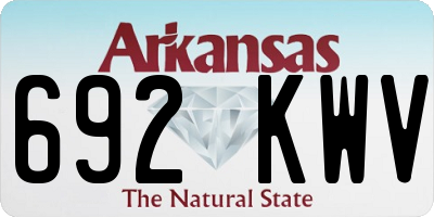AR license plate 692KWV