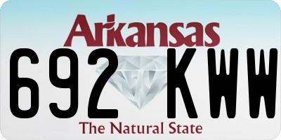 AR license plate 692KWW