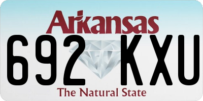 AR license plate 692KXU