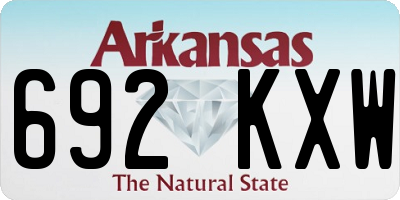 AR license plate 692KXW