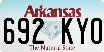 AR license plate 692KYO