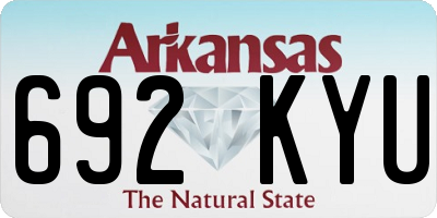 AR license plate 692KYU