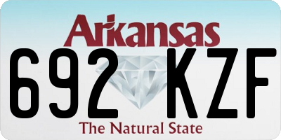 AR license plate 692KZF