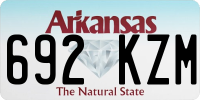 AR license plate 692KZM