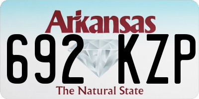 AR license plate 692KZP