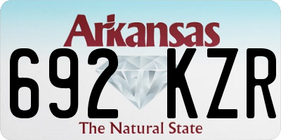 AR license plate 692KZR
