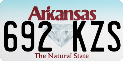 AR license plate 692KZS