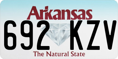 AR license plate 692KZV