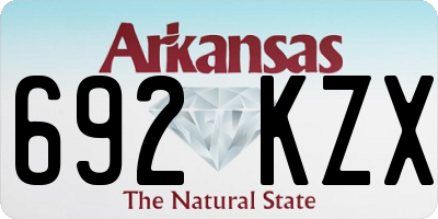AR license plate 692KZX