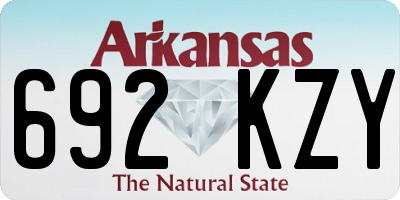 AR license plate 692KZY