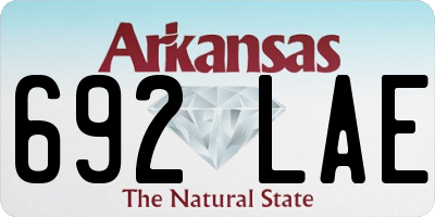 AR license plate 692LAE