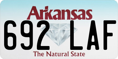 AR license plate 692LAF