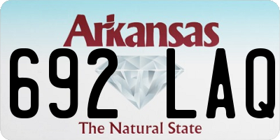 AR license plate 692LAQ