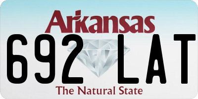 AR license plate 692LAT