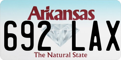 AR license plate 692LAX