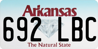 AR license plate 692LBC