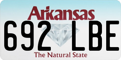 AR license plate 692LBE