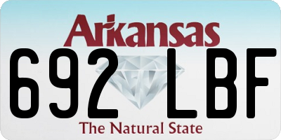 AR license plate 692LBF