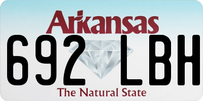 AR license plate 692LBH