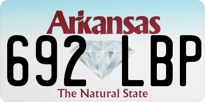 AR license plate 692LBP