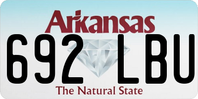 AR license plate 692LBU