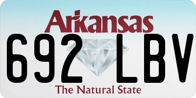 AR license plate 692LBV