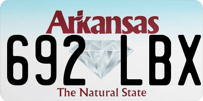 AR license plate 692LBX