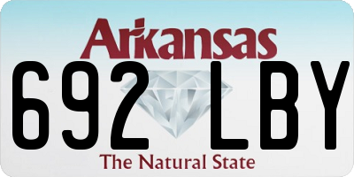 AR license plate 692LBY