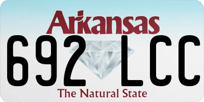 AR license plate 692LCC