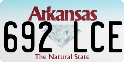 AR license plate 692LCE