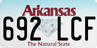 AR license plate 692LCF