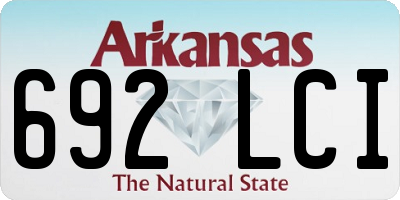 AR license plate 692LCI