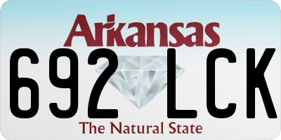AR license plate 692LCK
