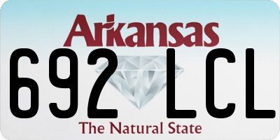 AR license plate 692LCL