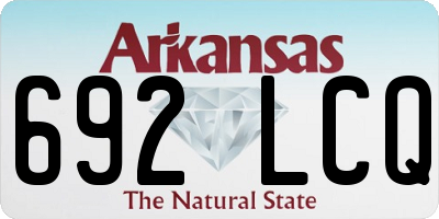 AR license plate 692LCQ