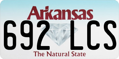 AR license plate 692LCS