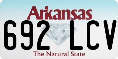 AR license plate 692LCV