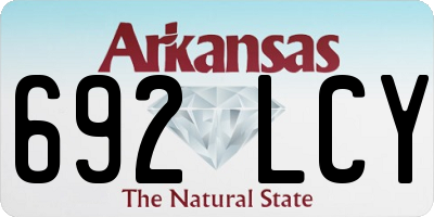 AR license plate 692LCY