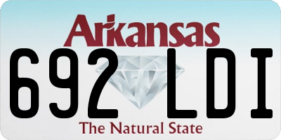 AR license plate 692LDI
