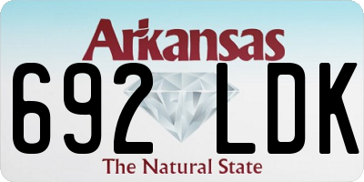 AR license plate 692LDK