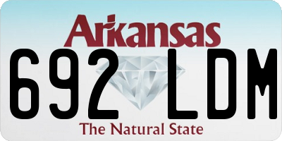 AR license plate 692LDM