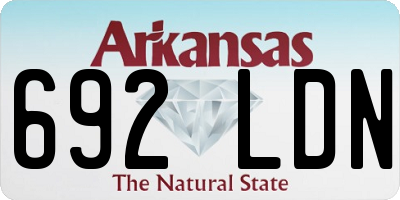AR license plate 692LDN