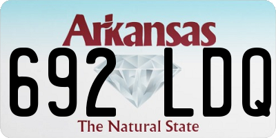 AR license plate 692LDQ