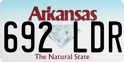 AR license plate 692LDR