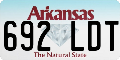 AR license plate 692LDT