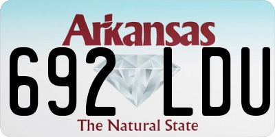 AR license plate 692LDU