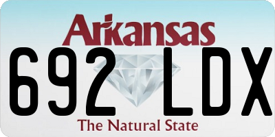 AR license plate 692LDX