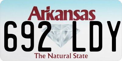 AR license plate 692LDY