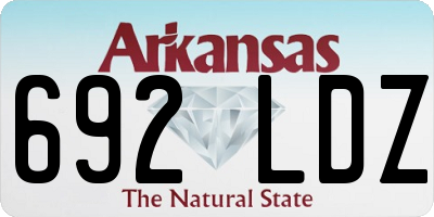 AR license plate 692LDZ
