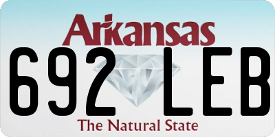 AR license plate 692LEB